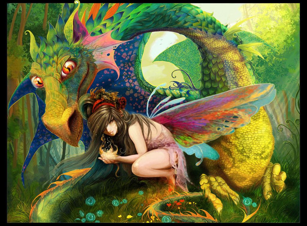 Dragon and Fairy by Irina Pechenkina - l'artboratoire