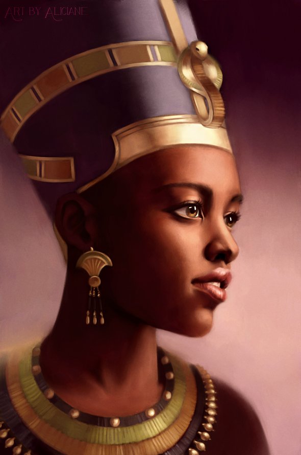 Nefertiti, Queen of Egypt by Aliciane (Elésiane Huve) - l'artboratoire