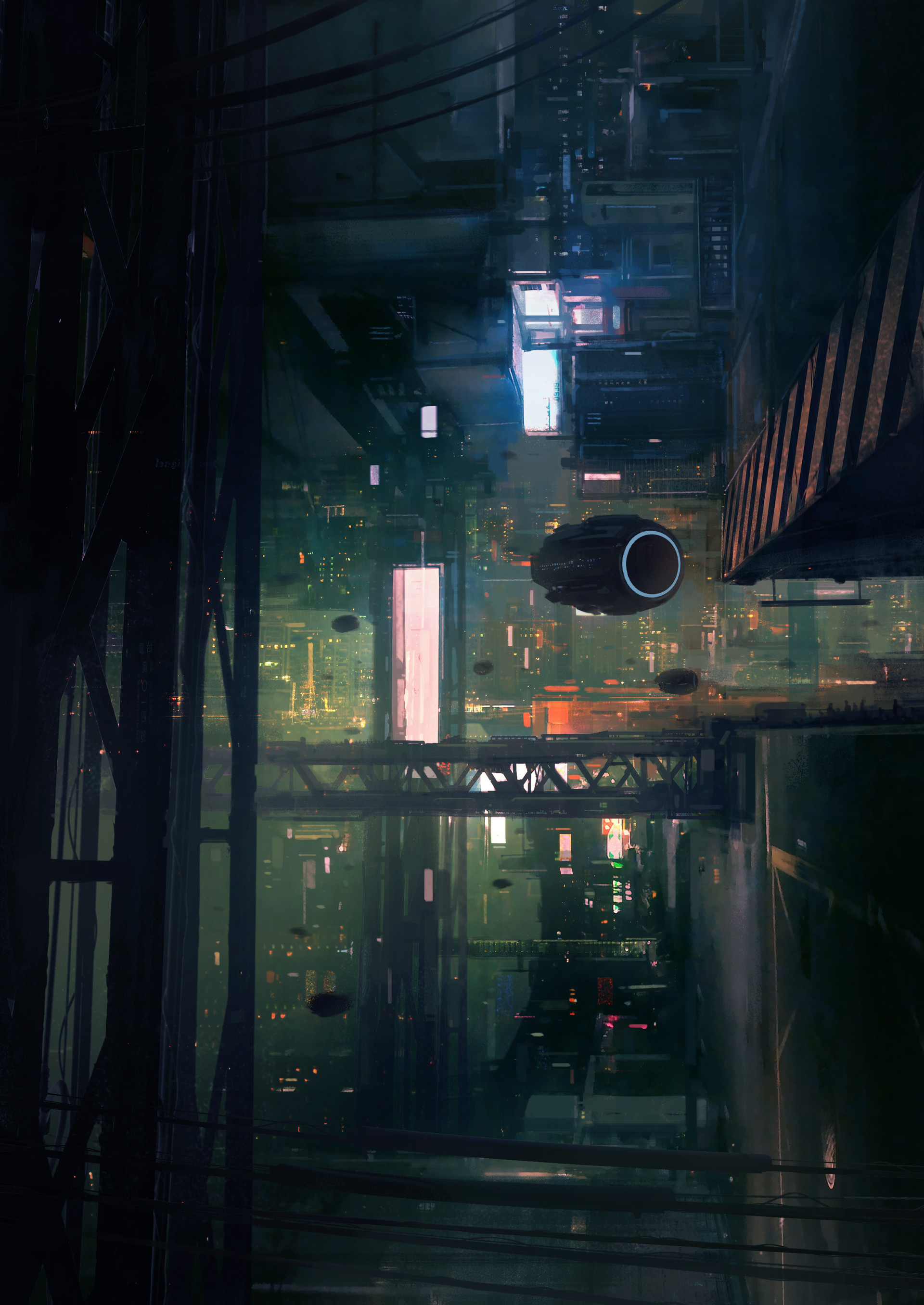 Cyberpunk City by Daniel Liang - l'artboratoire