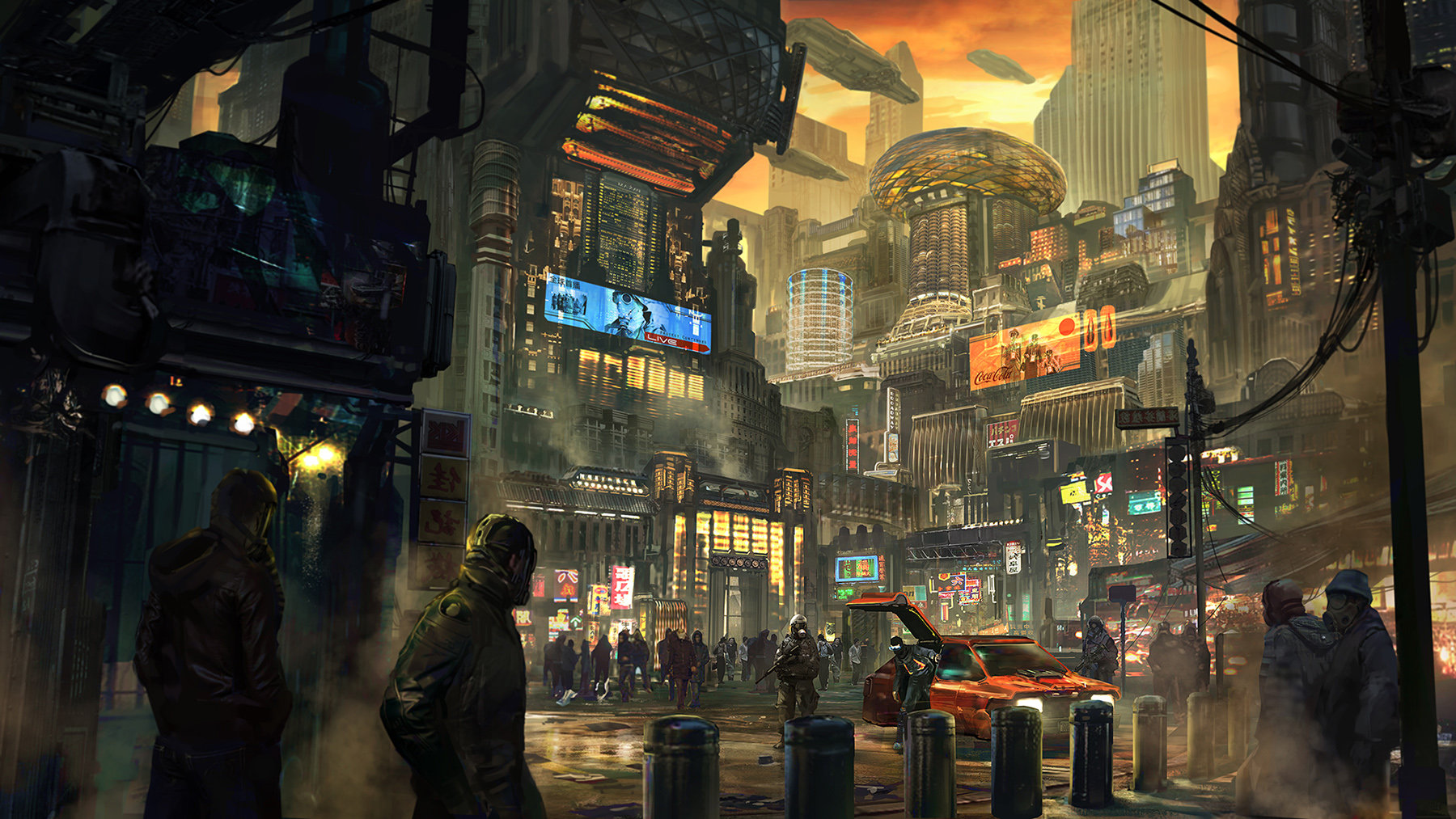 Cyberpunk Environment by Yong Yi Lee - l'artboratoire