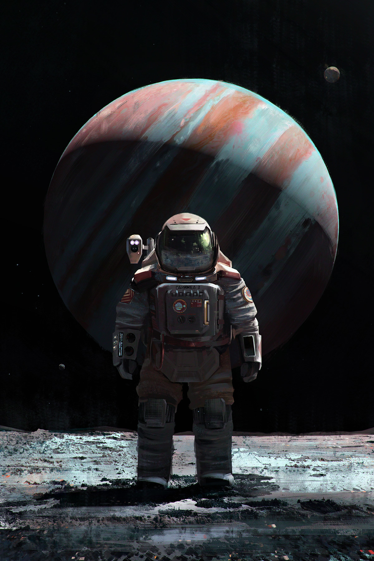 Cosmonaut on Ganymede by Mac Rebisz - l'artboratoire
