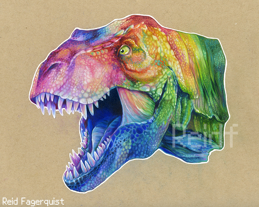 Rainbowsaurus by Reid Fagerquist - l'artboratoire