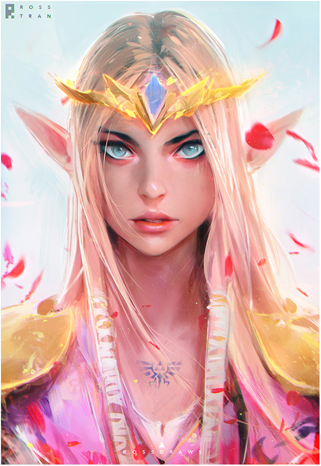 Princess Zelda by Ross Tran - l'artboratoire