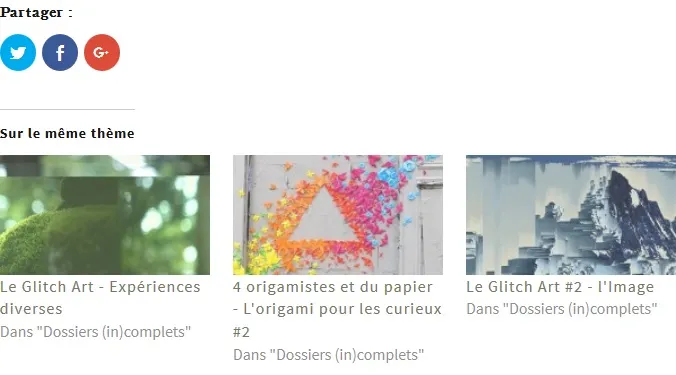 Réseaux sociaux et articles similaires