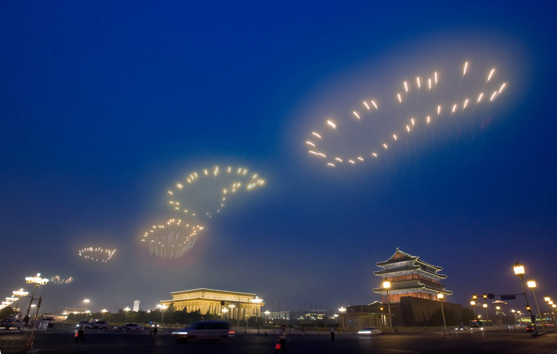 Empreintes et feu d’artifice – 2008 Cai Guo-Qiang