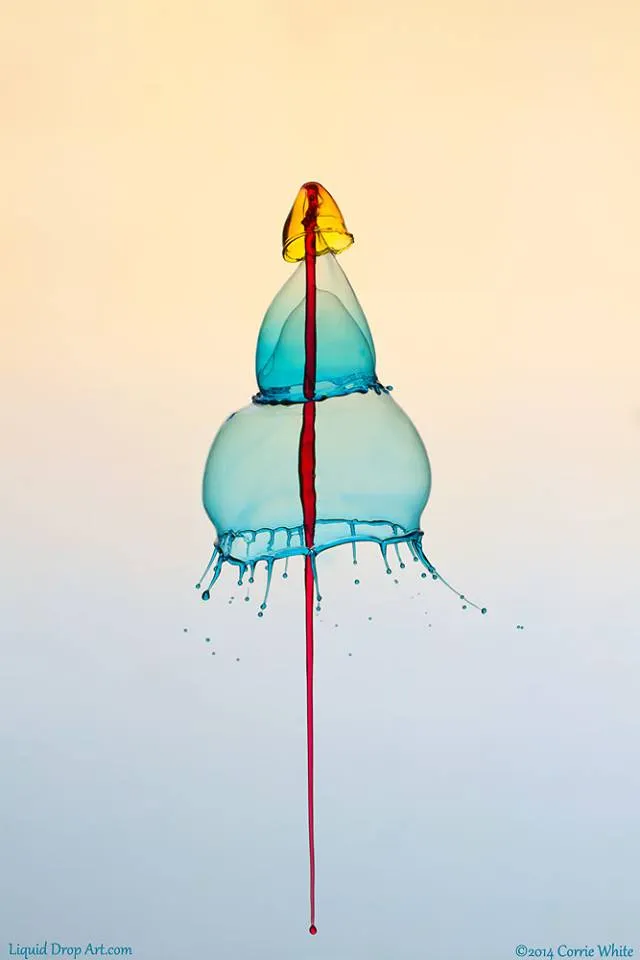 Liquid drop art - Corrie White