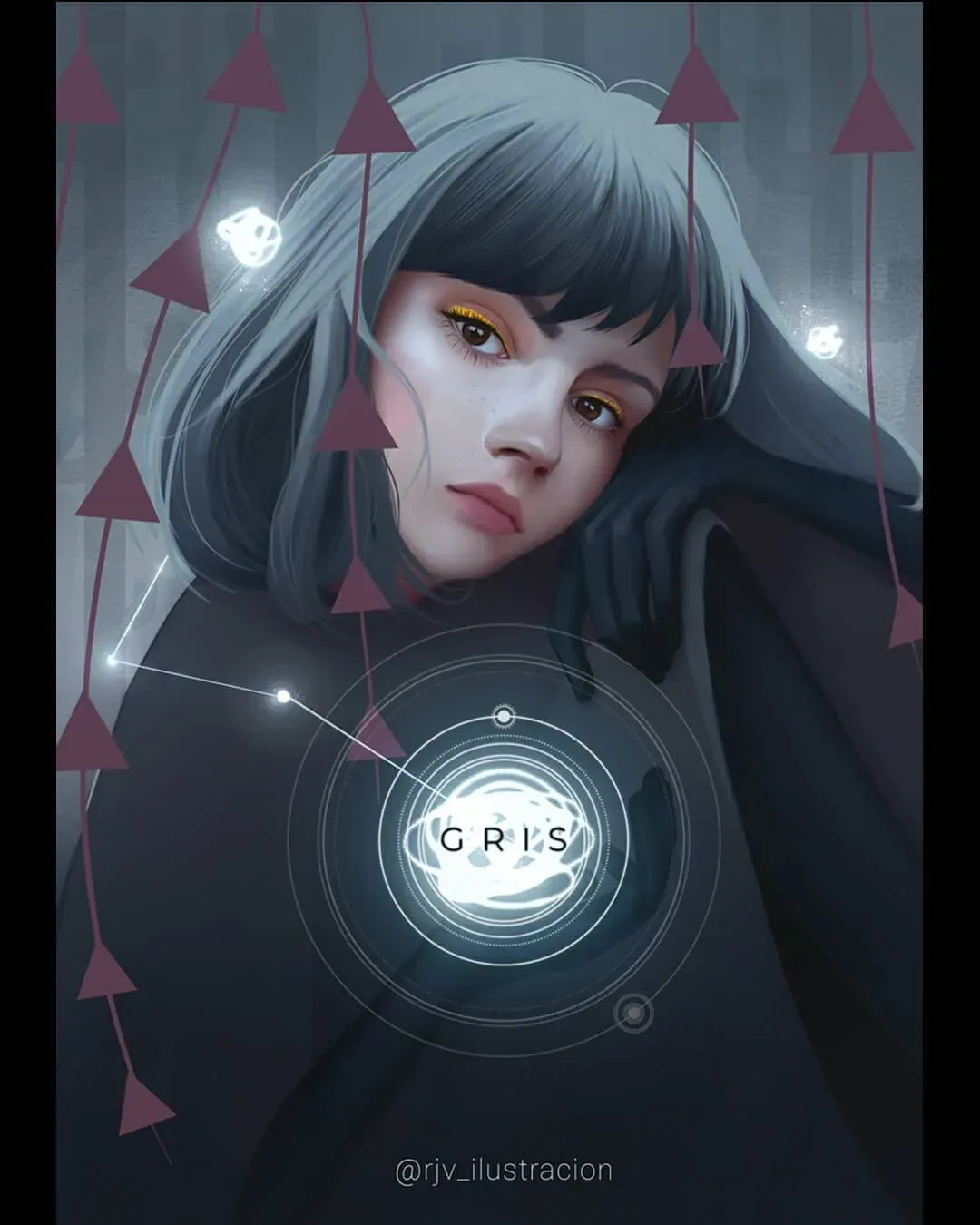 Fan art GRIS – Rjv Ilustracion (@rjv_ilustracion)