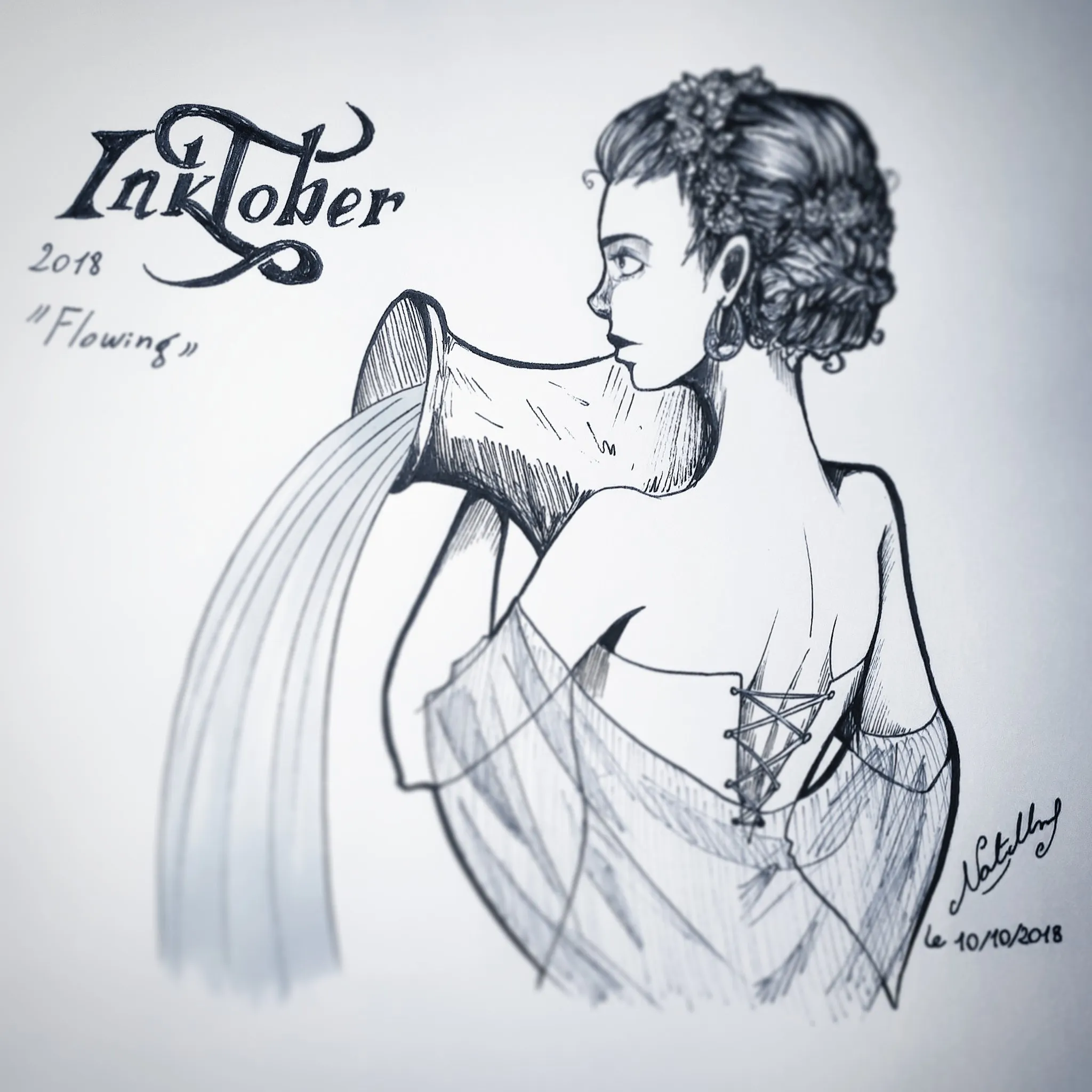 Fluide – @dark_nymphet, Inktober 2018