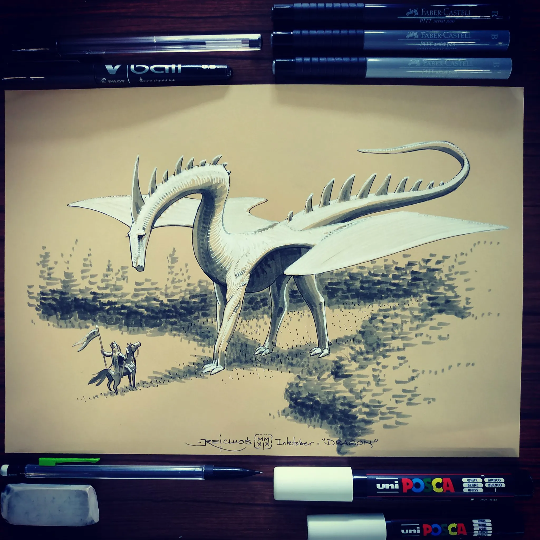 Dragon (Inktober jour 12) – Reicluos