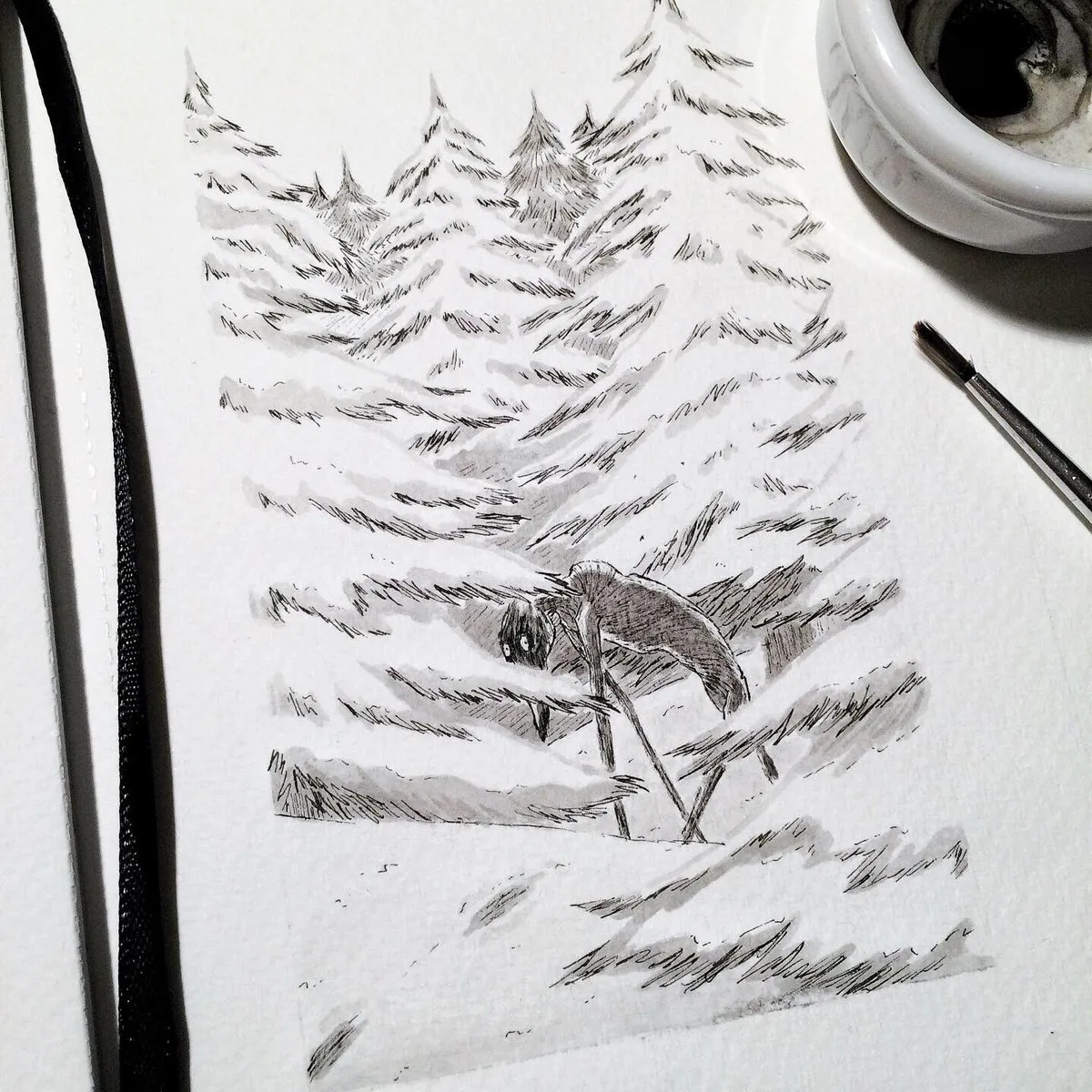 Neige (Inktober jour 11) – Iskis Aggie