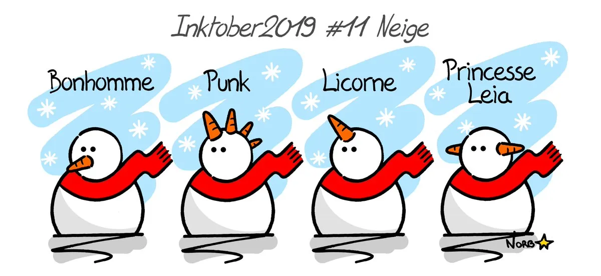 Neige (Inktober jour 11) – Norb