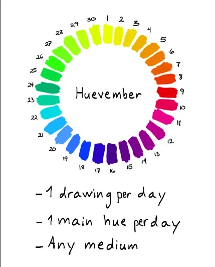 Huevember : des nuances à en faire tourner la tête