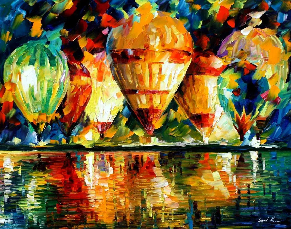 Spectacle de montgolfières – Leonid Afremov