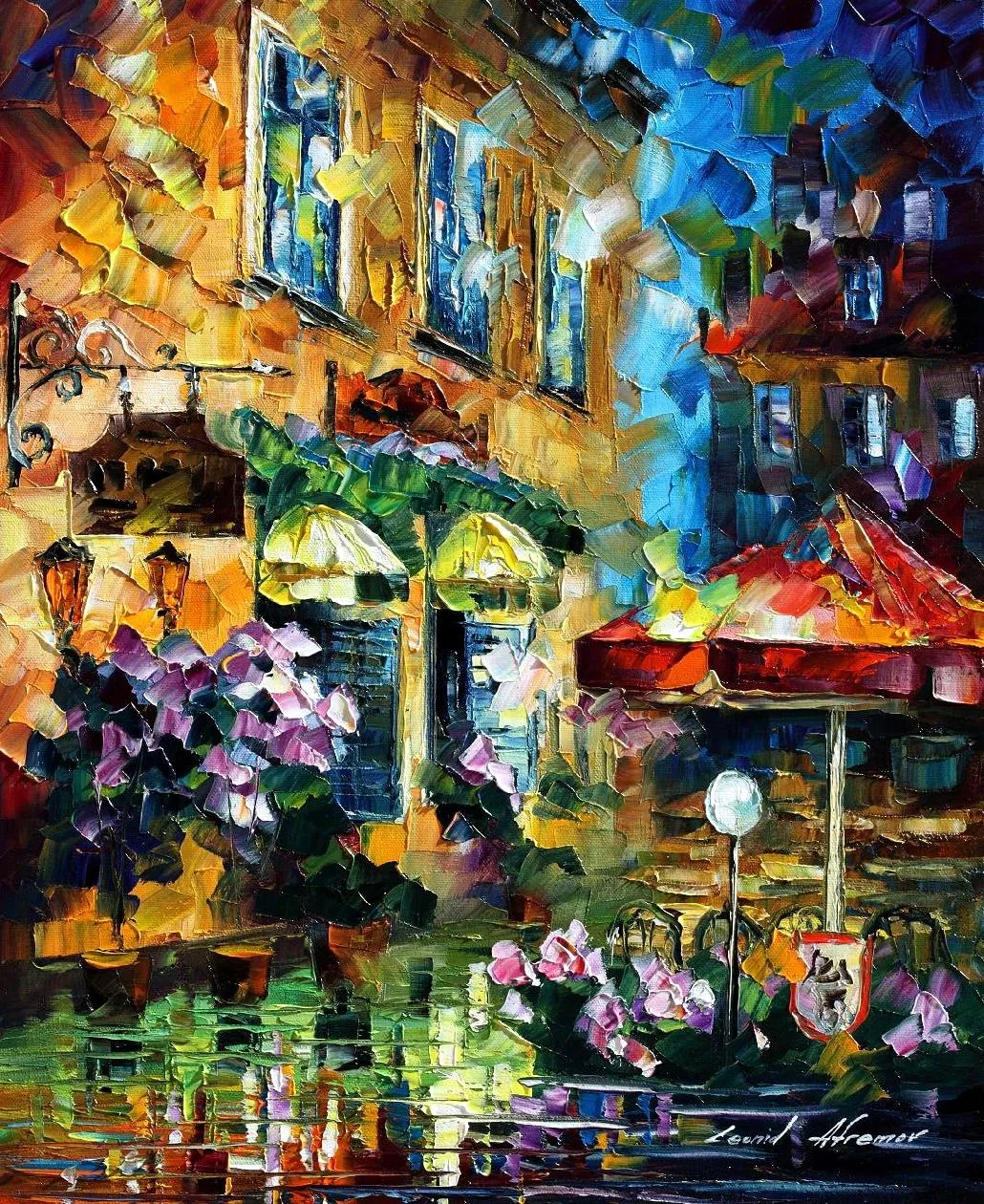 Café in Berlin – Leonid Afremov