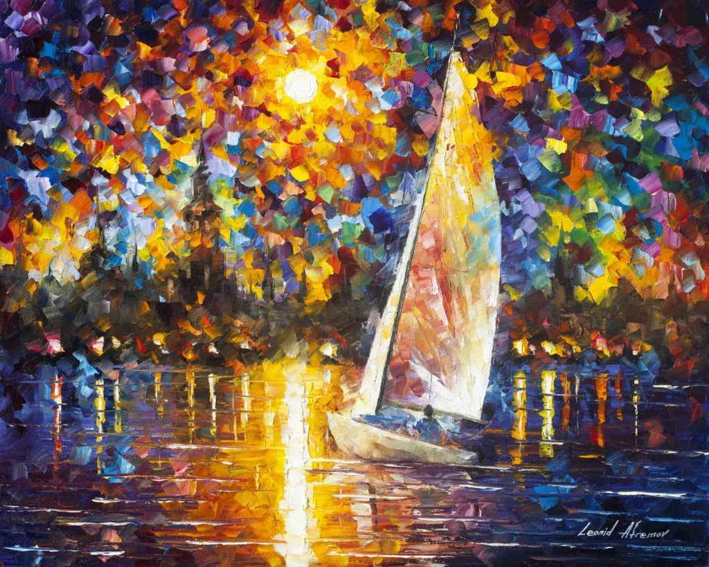 Sailing to the shore – Leonid Afremov