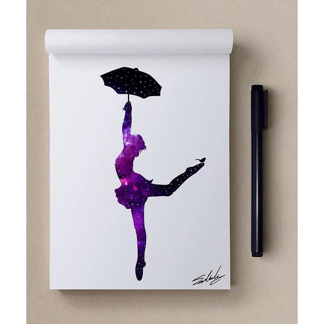 Danseuse et parapluie © Mohamed Salah