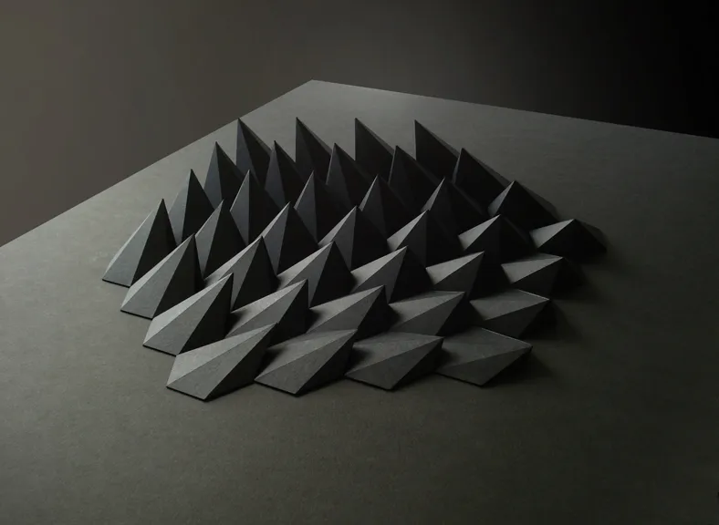 Origami géométrique © Matt Shlian