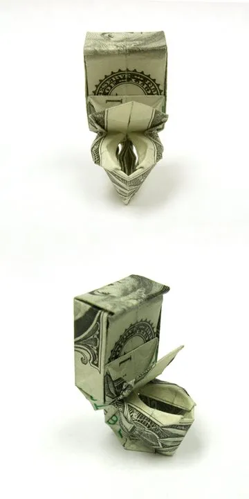 Origami avec billets © Won Park