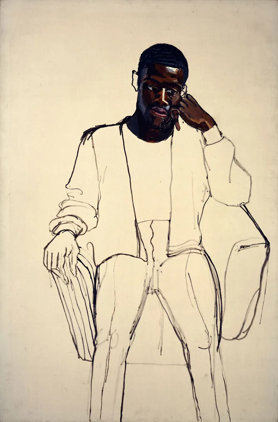 Alice Neel - James Hunter (152.4cm x 101.6 cm)