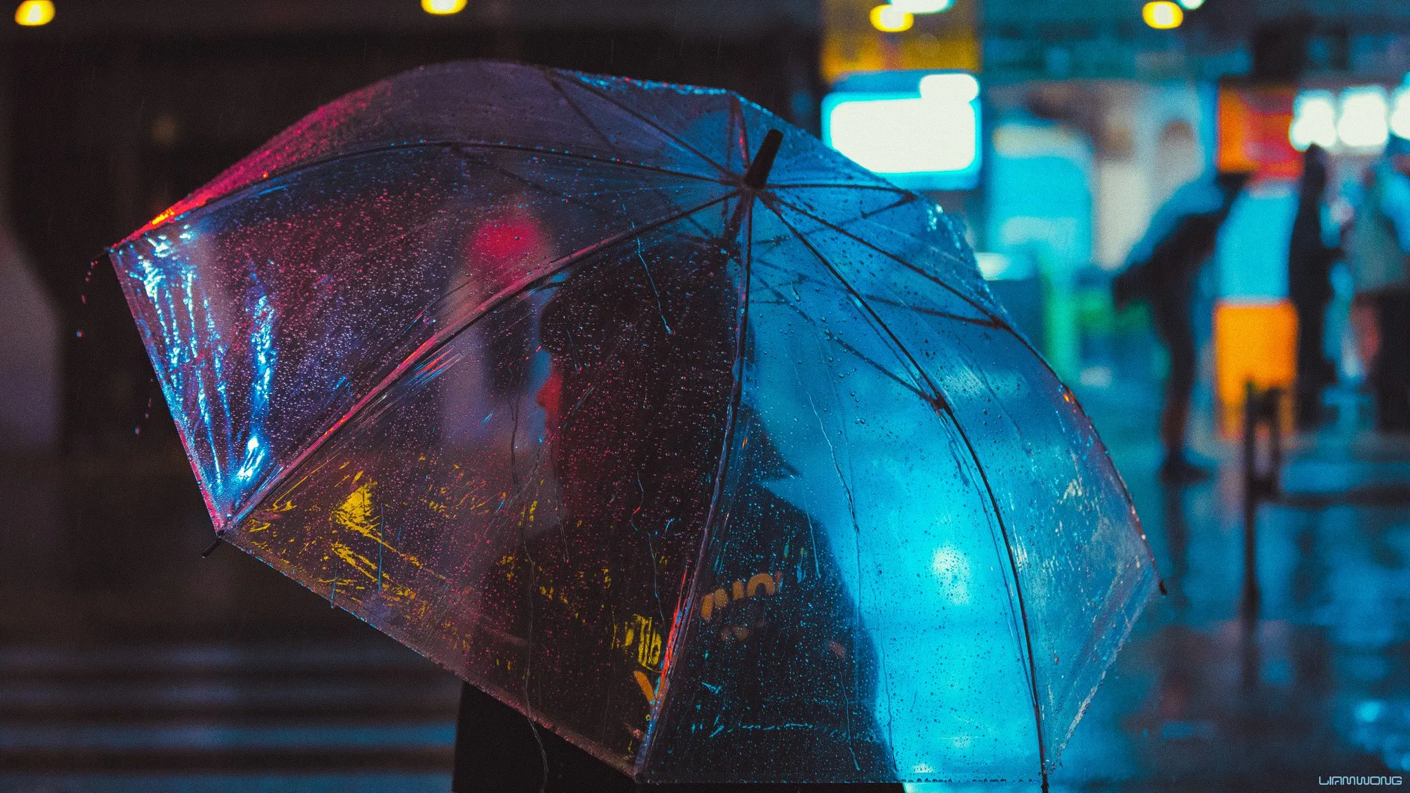 Parapluie et nuit – Liam Wong