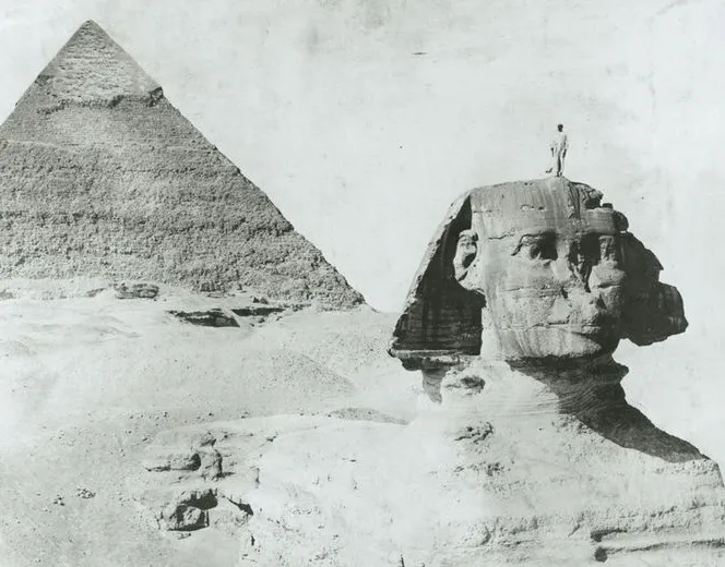 Vue pyramide Sphinx XIX ème s.