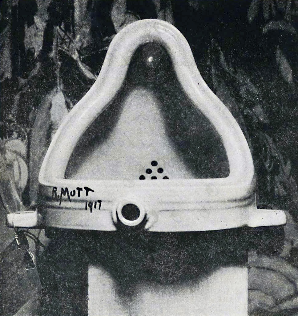 Alfred Stieglitz, photographie de la Fountain de Marcel Duchamp, 1917.