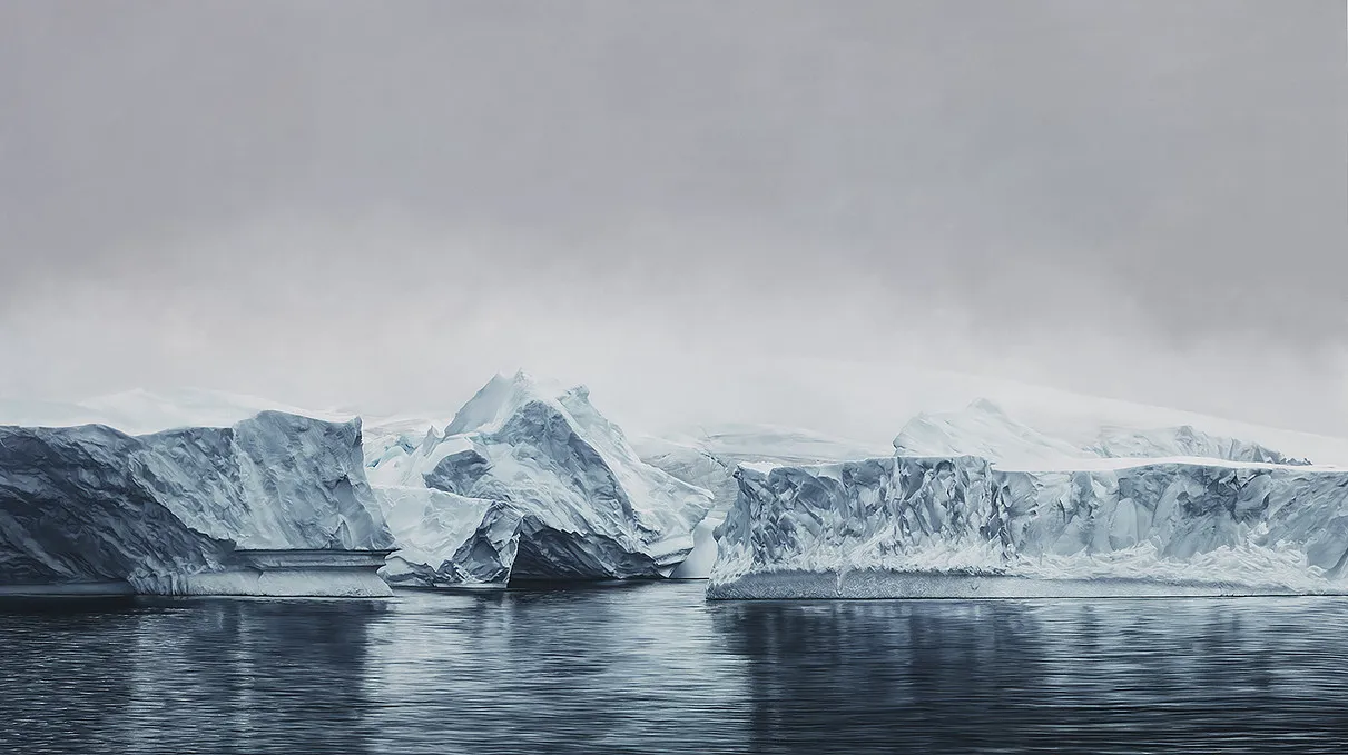 Vue d'iceberg hyperréaliste - Zaria Forman